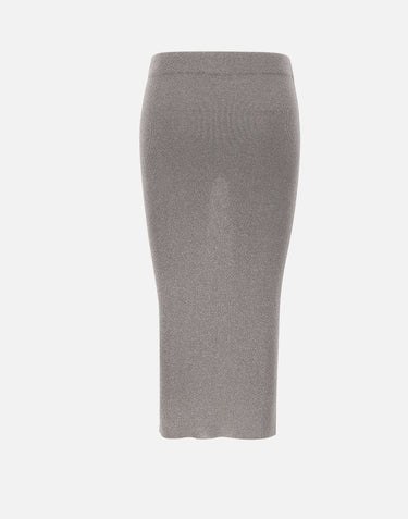 KANGRA Gonna longuette a costine GREY Donna 