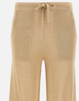 KANGRA Pantaloni jogger in misto viscosa e lurex GOLD Donna 