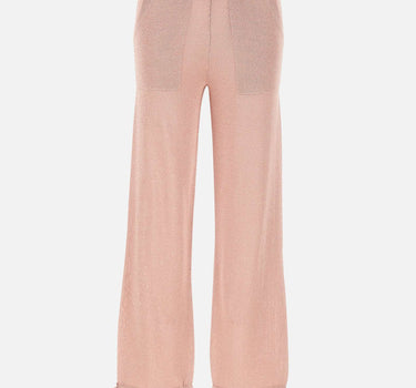KANGRA Pantaloni jogger in misto viscosa e lurex Pink Donna 