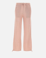 KANGRA Pantaloni jogger in misto viscosa e lurex Pink Donna 
