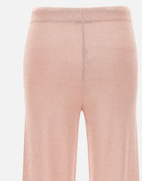 KANGRA Pantaloni jogger in misto viscosa e lurex Pink Donna 