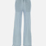 KANGRA Pantaloni jogger in misto viscosa e lurex Light Blue Donna 