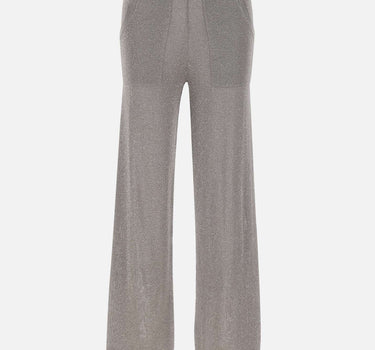 KANGRA Pantaloni jogger in misto viscosa e lurex GREY Donna 