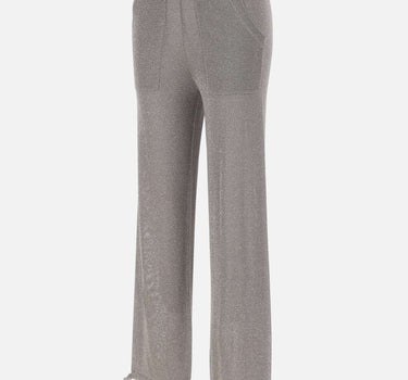 KANGRA Pantaloni jogger in misto viscosa e lurex GREY Donna 