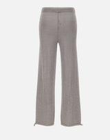 KANGRA Pantaloni jogger in misto viscosa e lurex GREY Donna 
