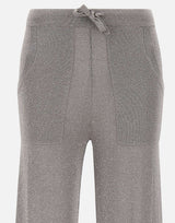 KANGRA Pantaloni jogger in misto viscosa e lurex GREY Donna 
