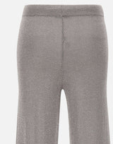 KANGRA Pantaloni jogger in misto viscosa e lurex GREY Donna 