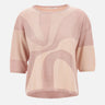 KANGRA Maglia con intarsio in lurex Pink Donna 