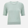 KANGRA Maglia in misto seta a maniche corte GREEN Donna 