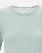 KANGRA Maglia in misto seta a maniche corte GREEN Donna 