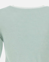 KANGRA Maglia in misto seta a maniche corte GREEN Donna 