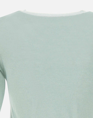 KANGRA Maglia in misto seta a maniche corte GREEN Donna 