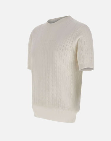 KANGRA Maglia a maniche corte a trecce WHITE Uomo 