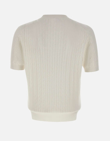 KANGRA Maglia a maniche corte a trecce WHITE Uomo 