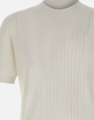 KANGRA Maglia a maniche corte a trecce WHITE Uomo 