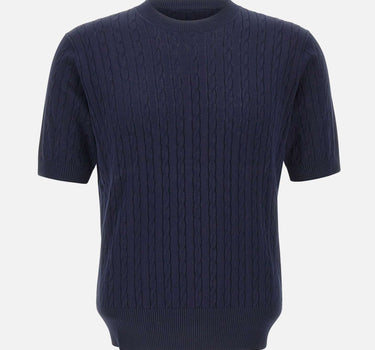 KANGRA Maglia a maniche corte a trecce BLUE Uomo 