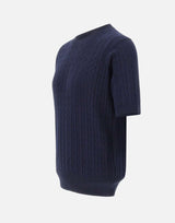 KANGRA Maglia a maniche corte a trecce BLUE Uomo 