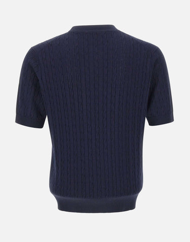 KANGRA Maglia a maniche corte a trecce BLUE Uomo 
