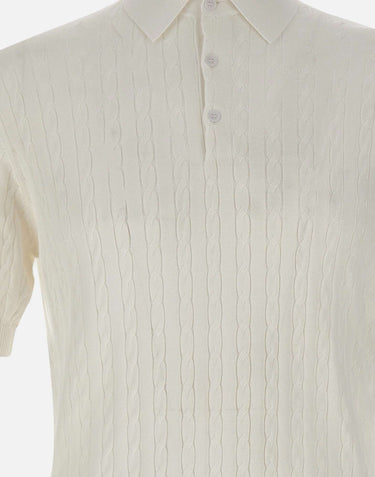 KANGRA Polo in cotone WHITE Uomo 