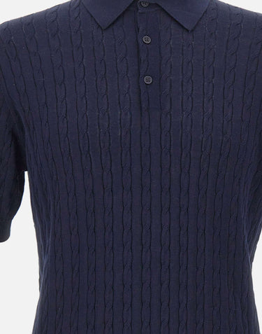 KANGRA Polo in cotone BLUE Uomo 