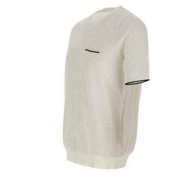 KANGRA Maglia in cotone con taschino WHITE Uomo 