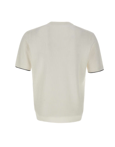 KANGRA Maglia in cotone con taschino WHITE Uomo 