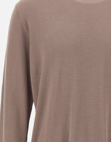 KANGRA Maglia in misto seta e cotone BROWN Uomo 