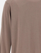 KANGRA Maglia in misto seta e cotone BROWN Uomo 