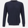 KANGRA Maglia in misto seta e cotone BLUE Uomo 