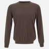 KANGRA Maglia in misto seta e cotone BROWN Uomo 