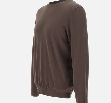 KANGRA Maglia in misto seta e cotone BROWN Uomo 
