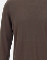 KANGRA Maglia in misto seta e cotone BROWN Uomo 