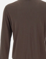 KANGRA Maglia in misto seta e cotone BROWN Uomo 