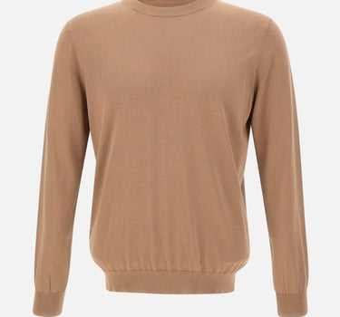 KANGRA Maglia in misto seta e cotone BROWN Uomo 