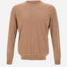 KANGRA Maglia in misto seta e cotone BROWN Uomo 