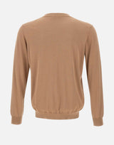 KANGRA Maglia in misto seta e cotone BROWN Uomo 