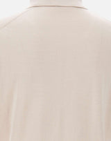KANGRA Polo in misto seta e cotone WHITE Uomo 