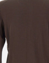 KANGRA Polo in misto seta e cotone BROWN Uomo 