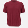 KANGRA Maglia a maniche corte in misto seta e cotone RED Uomo 