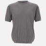 KANGRA Maglia a maniche corte in misto seta e cotone GREY Uomo 