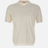 KANGRA Polo in misto seta e cotone WHITE Uomo 