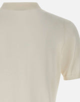 KANGRA Polo in misto seta e cotone WHITE Uomo 