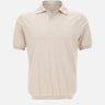 KANGRA Polo in misto seta e cotone BEIGE Uomo 