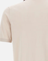 KANGRA Polo in misto seta e cotone BEIGE Uomo 