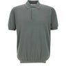 KANGRA Polo in seta e cotone GREEN Uomo 