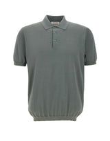 KANGRA Polo in seta e cotone GREEN Uomo 