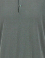 KANGRA Polo in seta e cotone GREEN Uomo 