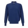 KANGRA Polo in misto lana e cotone BLUE Uomo 