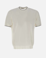KANGRA Maglia a maniche corte con profili a contrasto WHITE Uomo 