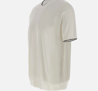 KANGRA Maglia a maniche corte con profili a contrasto WHITE Uomo 